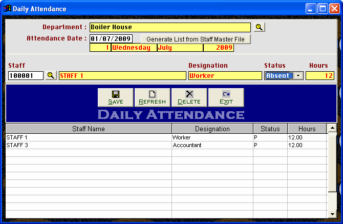 MBS Small Payroll System